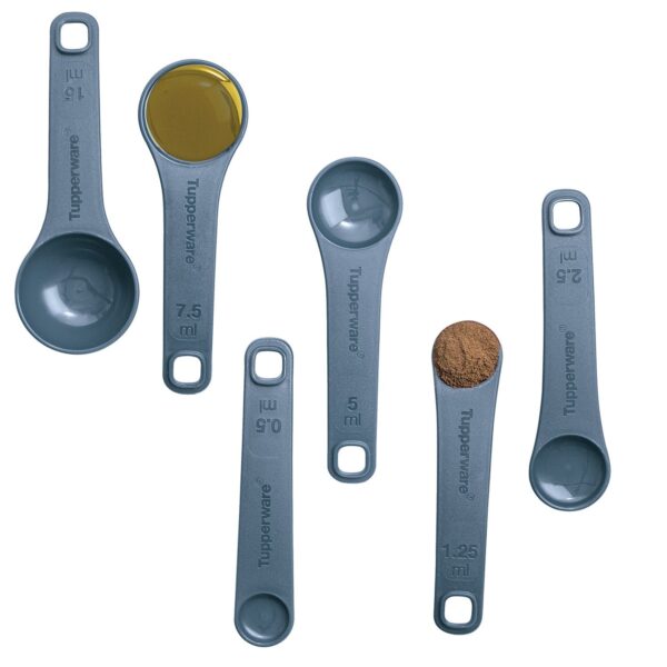 Jogo de Colheres Medidoras de Cozinha Geração Ii  6 peças Azul