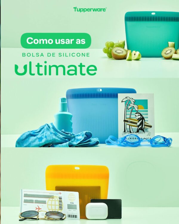 Saco de Silicone Multiuso G Ultimate  Azul 1,7L - Image 2