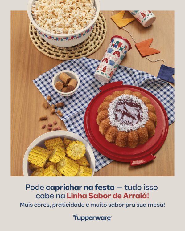Copo com Tampa  Festa Junina Sabor De Arraiá 470Ml - Image 2