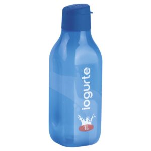 Garrafa de Água Eco Tupper Iogurte  Azul 1L