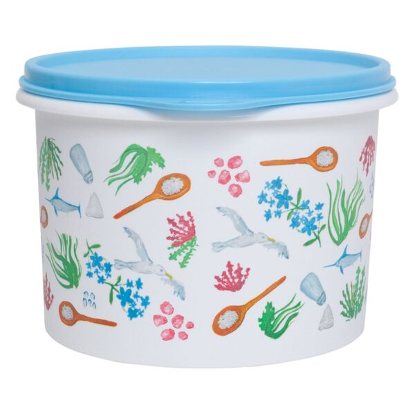 Pote para alimentos Tupper Caixa Sal  1,3Kg Floral - Image 2