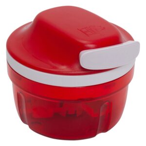 Mini Triturador de Alimentos  Turbo Chef Supersonic Vermelho 300ml