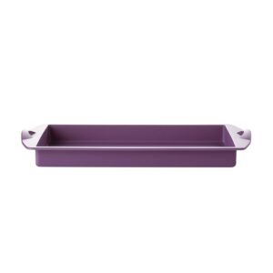 Forma de Silicone Retangular Baixa  Roxo