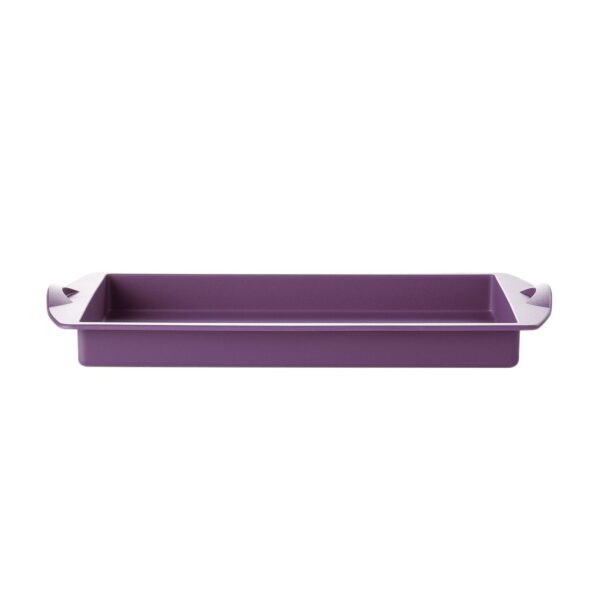 Forma de Silicone Retangular Baixa  Roxo