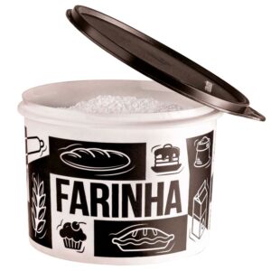 Pote para alimentos Tupper Caixa Farinha  1,8Kg Pop Box