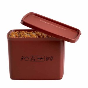 Pote Hermético Jeitoso Mix Feijão  800ml Marrom