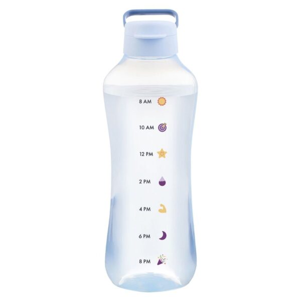 Garrafa de Agua Aquavibe Motivacional  2L Azul
