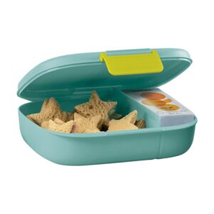 Porta Lanche com Divisórias  Descomplica Azul Claro 825ml