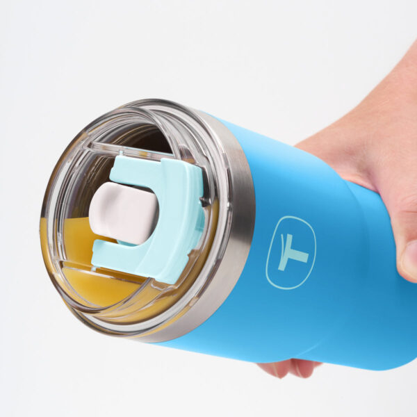 Copo Térmico Big T Com Canudo  Azul Claro 630ml - Image 2