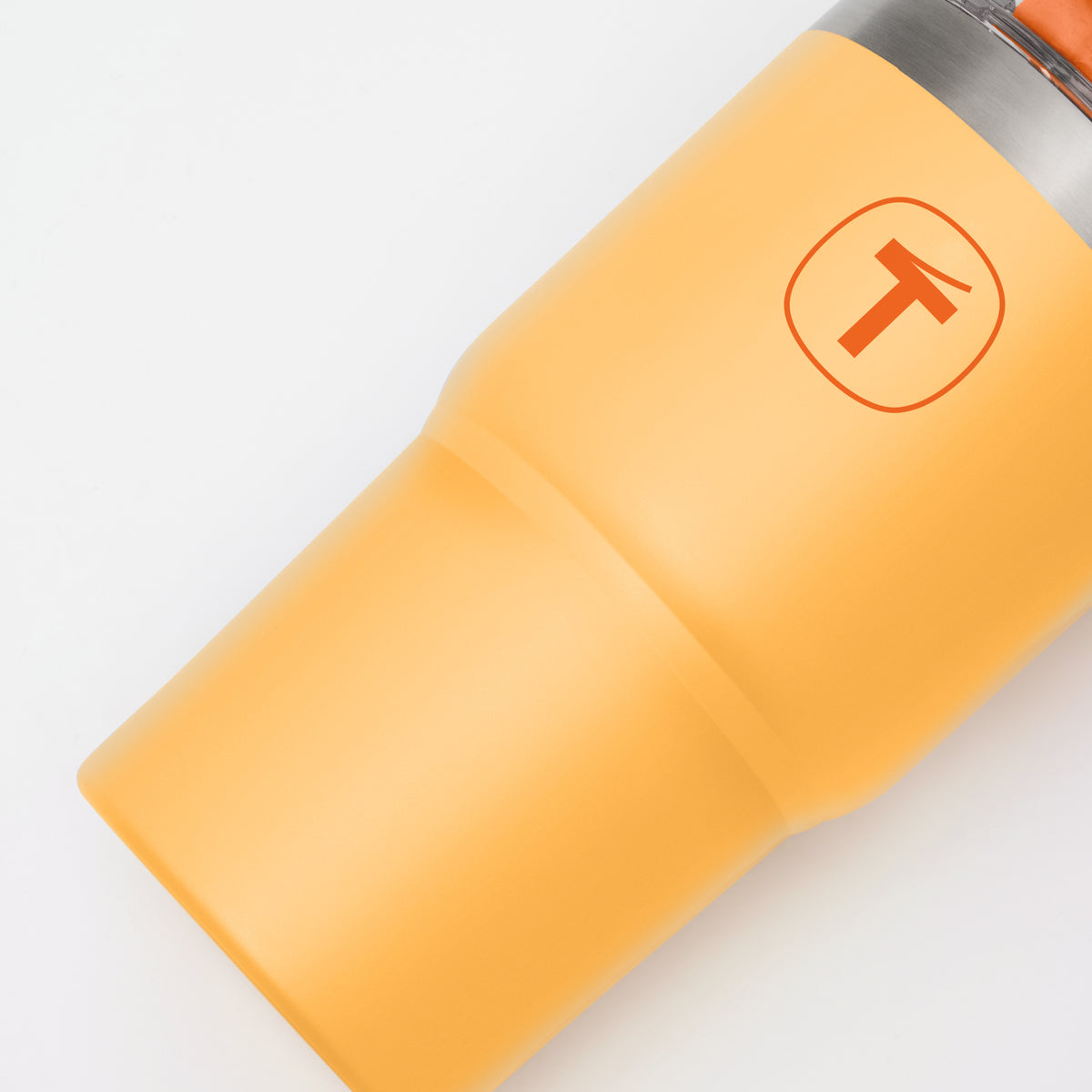 Copo Térmico Big T Com Canudo Amarelo com Laranja 630ml - Image 6