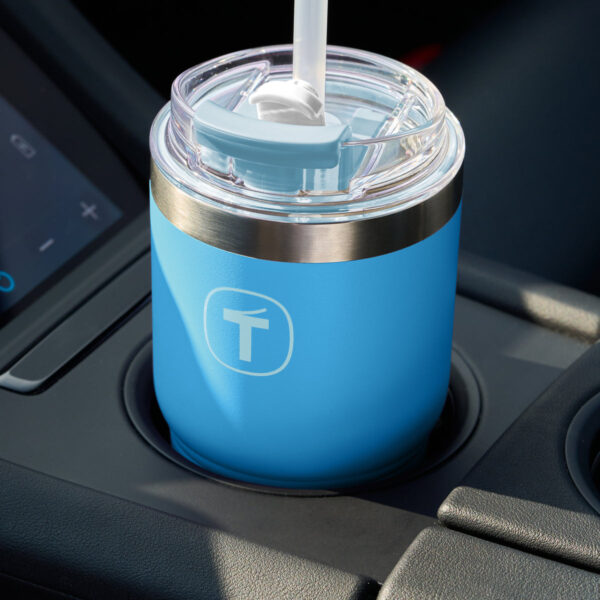 Copo Térmico Big T Com Canudo  Azul Claro 630ml - Image 8
