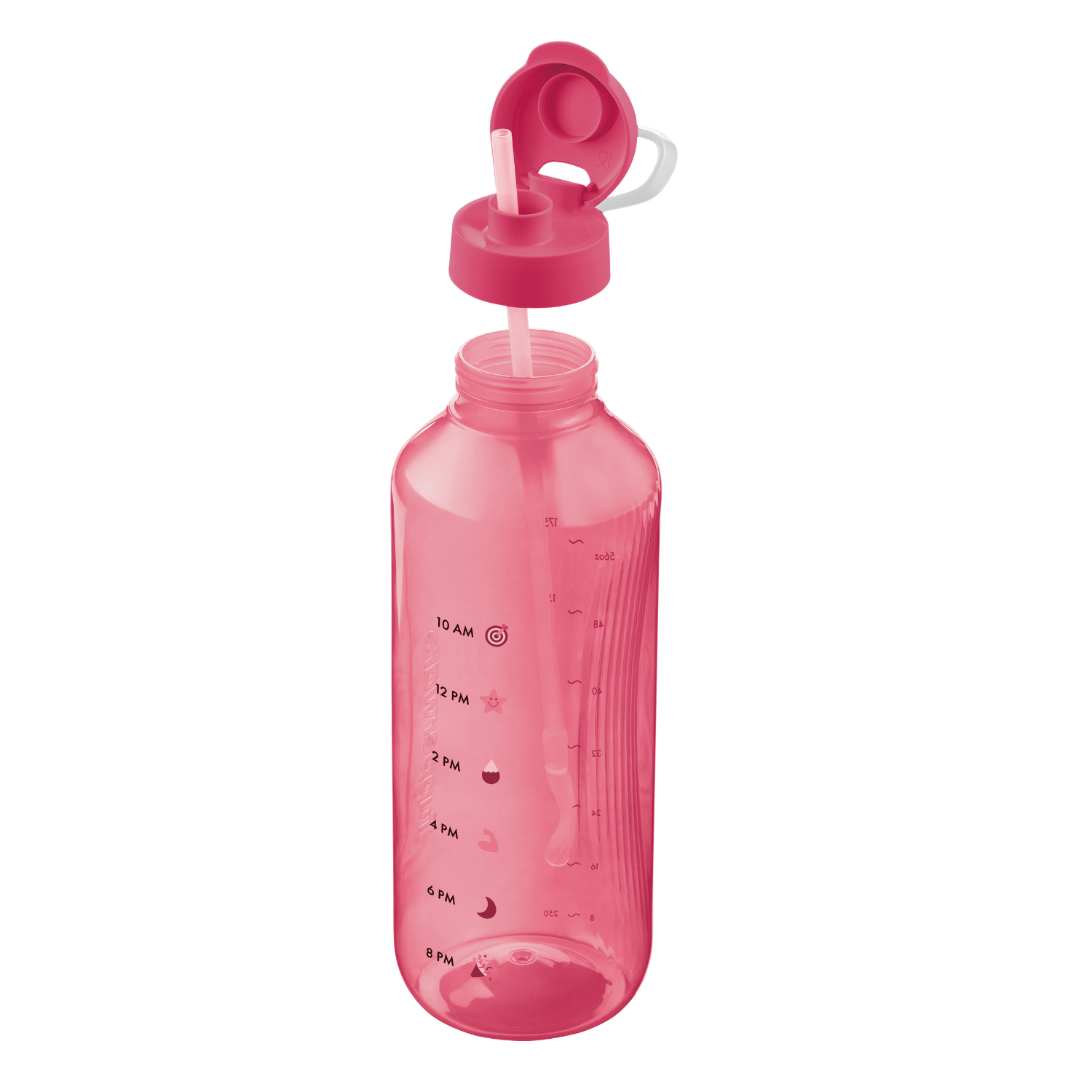 Garrafa de Água Aquavibe com Canudo Flexível 2L Rosa - Image 5