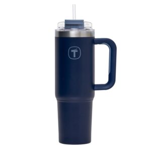 Copo Térmico Big T Com Canudo  Azul 1,1L