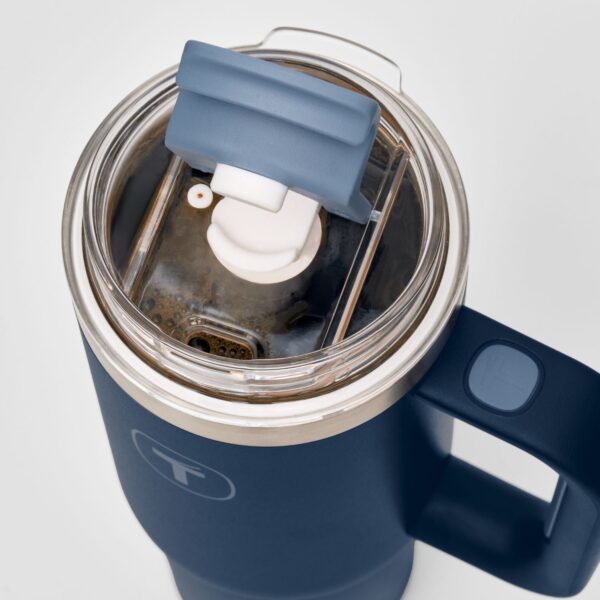 Copo Térmico Big T Com Canudo  Azul 1,1L - Image 3