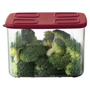 Pote hermetico  1,62L Vermelho Clear Mate