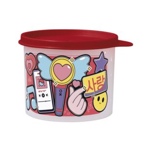 Pote Hermético Infantil  Redondinha K-Pop Love 500ml