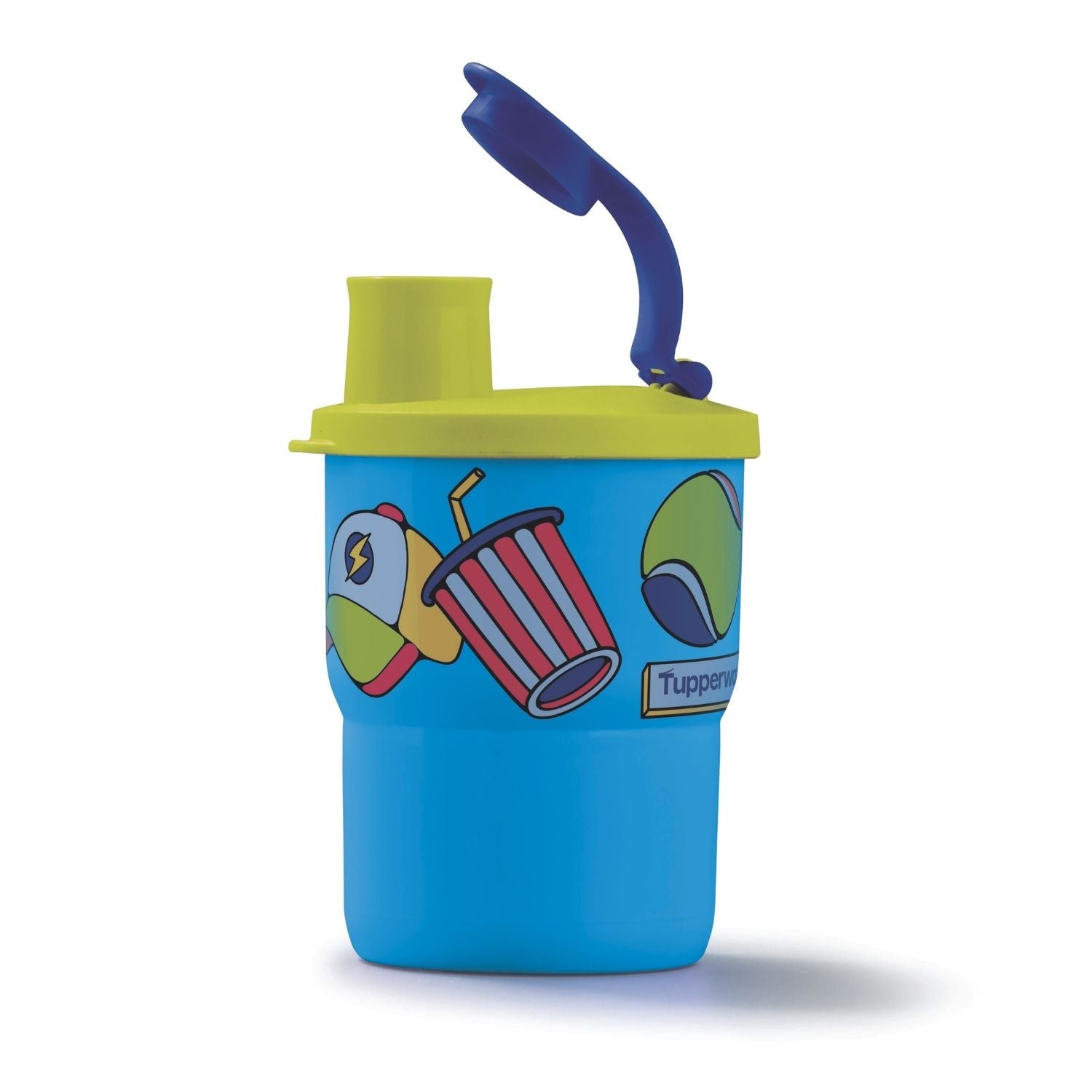 Copo Infantil com Bico Hora Do Jogo Azul 225ml