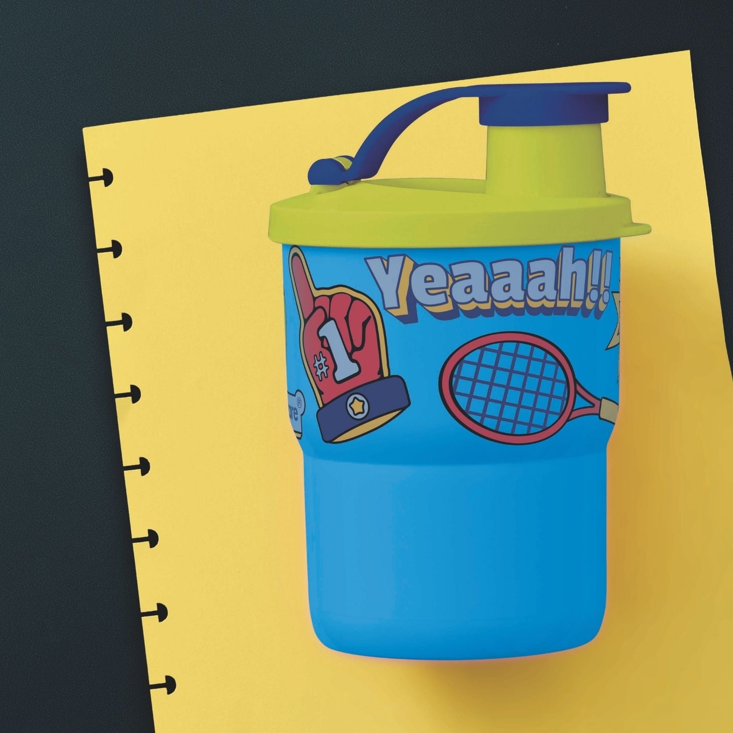 Copo Infantil com Bico Hora Do Jogo Azul 225ml - Image 2