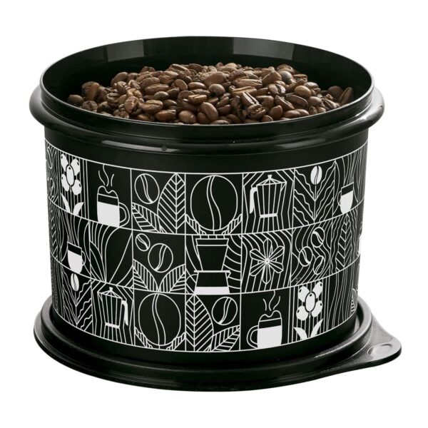 Pote para alimentos Tupper  Caixa Cantinho Do Café 700g Preto