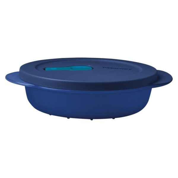 Pote para Micro-Ondas Mini  Cristalwave Azul Mar Profundo 390ml