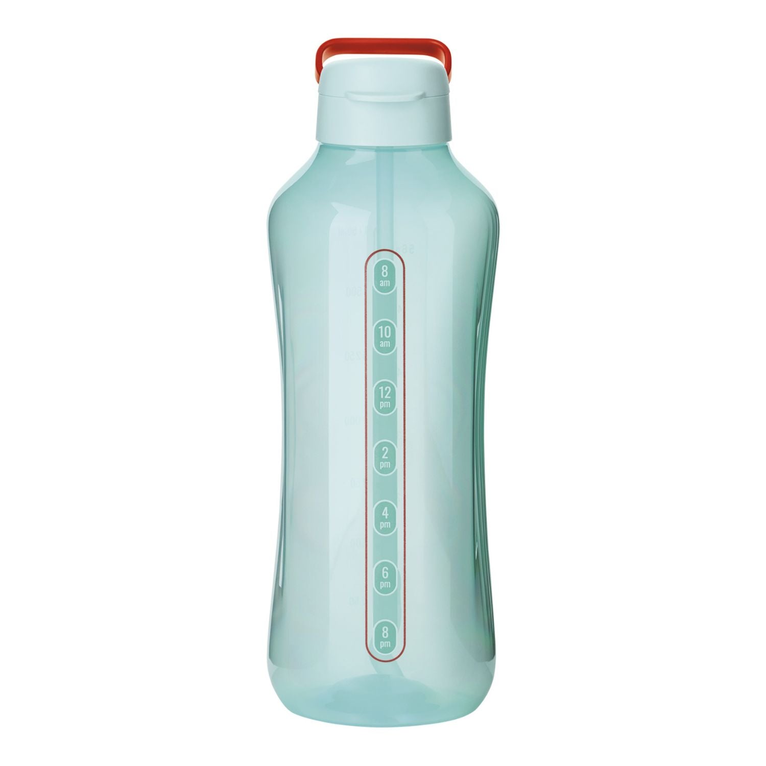 Garrafa de Água Aquavibe com Canudo Flexível 2L Azul Claro