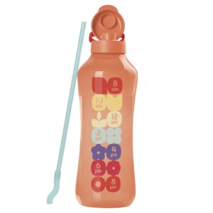 Garrafa de Água  Aquavibe com Canudo Flexível  Pêssego 2L