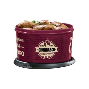 Pote Hermético Instantânea Mágica  Sabor na Brasa Churrasco 1,5L Vinho