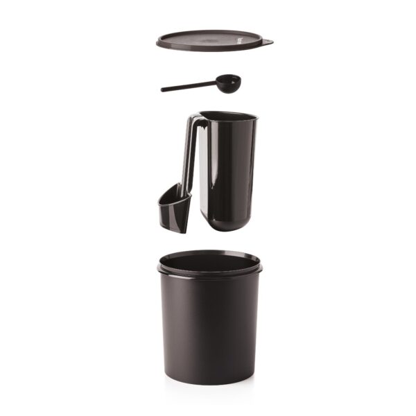 Pote Tupper Caixa Café E Filtro  Essences Preto 500g e 30 Filtros - Image 3