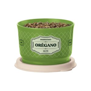 Potinho Porta Tempero de Tempero Orégano  Essences Verde Claro 140ml
