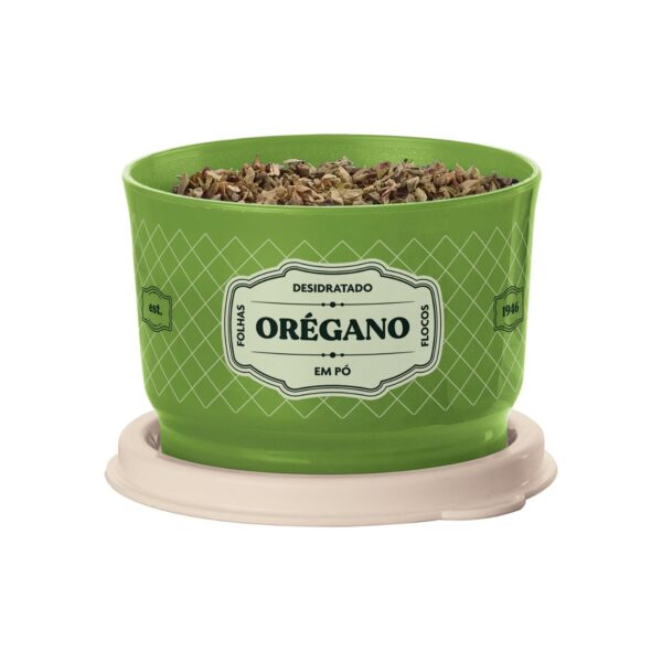 Potinho Porta Tempero de Tempero Orégano  Essences Verde Claro 140ml