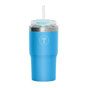 Copo Térmico Big T Com Canudo  Azul Claro 630ml