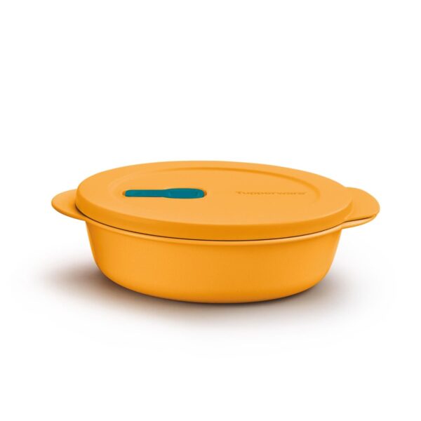 Pote para Micro-Ondas Cristalwave Redonda  Amarelo 1L - Image 2