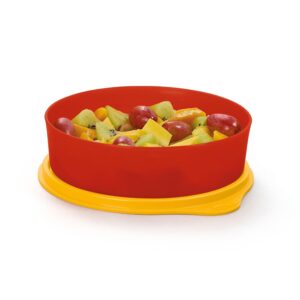 Tigela Hermética  Colors Vermelho e Amarelo 500ml
