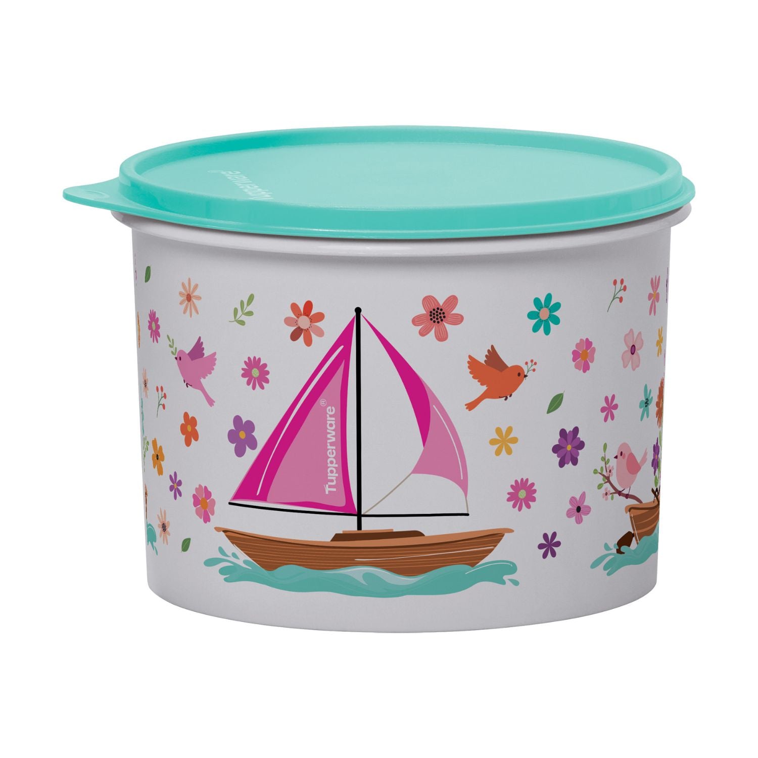 Tupper Caixa Mar De Flores 2,4L Branco