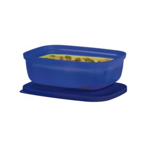 Pote Hermético Refri Safe Retangular Azul  Marinho 500ml Azul