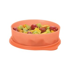 Pote  Tupper Pratinho Pêssego 500ml Laranja